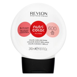 E-shop Revlon Professional Nutri Color Filters 3in1 Cream vyživujúca maska ​​s farebnými pigmentmi pre oživenie farby 600 Red 240 ml