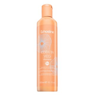 E-shop Echosline Keratin Veg Shampoo šampón prefarbené a chemicky ošetrené vlasy 300 ml