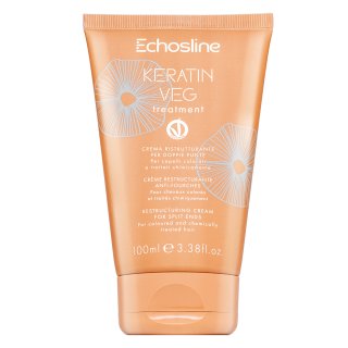 E-shop Echosline Keratin Veg Treatment obnovujúci krém na rozštiepené končeky vlasov 100 ml