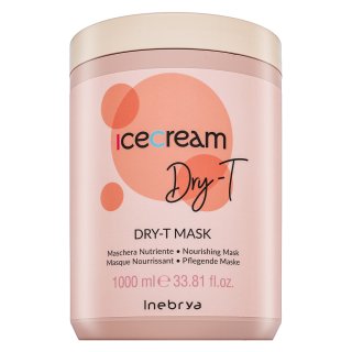 E-shop Inebrya Ice Cream Dry-T Dry-T Mask hydratačná maska pre suché a lámavé vlasy 1000 ml
