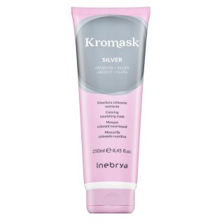 E-shop Inebrya Kromask Coloring Nourishing Mask vyživujúca maska ​​s farebnými pigmentmi pre platinovo blond a šedivé vlasy Silver 250 ml