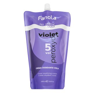 E-shop Fanola No Yellow Color Violet Peroxyde vyvíjacia emulzia pre neutralizáciu žltých tónov 1,5% 5 Vol. 1000 ml