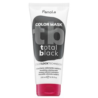E-shop Fanola Color Mask vyživujúca maska ​​s farebnými pigmentmi pre oživenie farby Total Black 200 ml