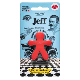 E-shop Mr&Mrs Fragrance Jeff Chrome Car Air Freshener Raspberry & Patchouli