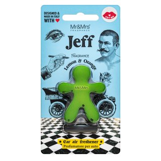 E-shop Mr&Mrs Fragrance Jeff Chrome Car Air Freshener Lemon & Orange