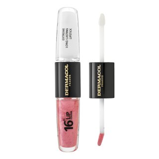 E-shop Dermacol 16H Lip Colour Extreme Long-Lasting Lipstick dlhotrvajúca dvojfázová farba a lesk na pery No. 11 8 ml