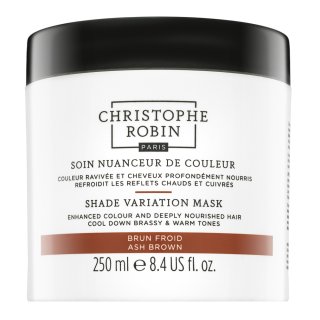 Christophe Robin Shade Variation Mask výživná krémová maska na vlasy odtieň Ash Brown 250 ml