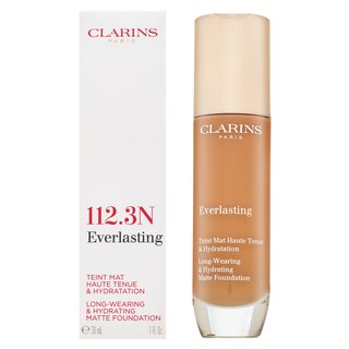 Clarins Everlasting Long-Wearing & Hydrating Matte Foundation 112.3N Dlhotrvajúci Make-up Pre Matný Efekt 30 Ml