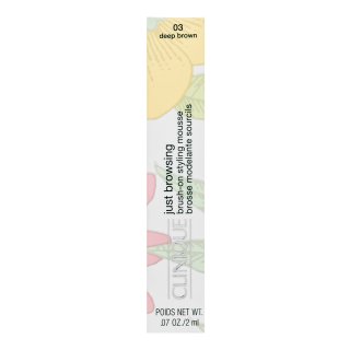 Clinique Just Browsing Brush-On Styling Mousse - 03 Deep Brown Gél Na Obočie 2 Ml