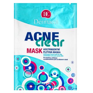 Dermacol Acne Clear pleťová maska pre problematickú pleť, akné 2x8 g