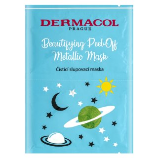 Dermacol Beautifying Peel-Off Metallic Mask zlupovacia maska pre hĺbkové čistenie 15 ml