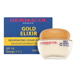 Dermacol Gold Elixir Rejuvenating Caviar Day Cream Omladzujúci Pleťový Krém Proti Vráskam 50 Ml