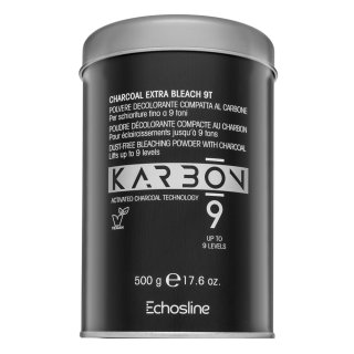 Echosline Karbon 9 Dust-Free Bleaching Powder with Charcoal púder pre zosvetlenie vlasov 500 g