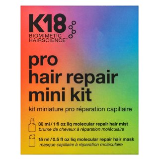 K18 Pro Hair Repair Mini Kit Sada Pre Regeneráciu, Výživu A Ochranu Vlasov 30 Ml + 15 Ml