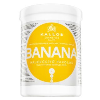 Kallos Banana Fortifying Hair Mask posilňujúca maska pre oslabané vlasy 1000 ml