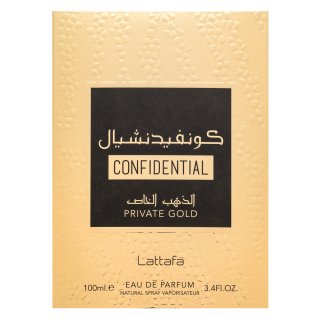 Lattafa Confidential Private Gold Parfémovaná Voda Unisex 100 Ml