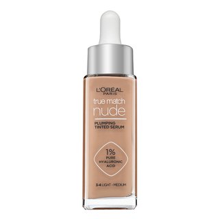 L’Oréal Paris True Match Nude Plumping Tinted Serum sérum pre zjednotenie farebného tónu pleti odtieň 3-4 Light Medium 30 ml