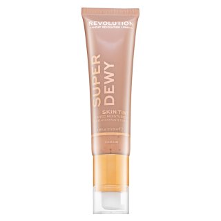 Makeup Revolution Super Dewy Skin Tint Moisturizer - Medium Tónujúce A Hydratačné Emulzie 55 Ml