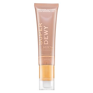 Makeup Revolution Super Dewy Skin Tint Moisturizer - Medium tónujúce a hydratačné emulzie 55 ml