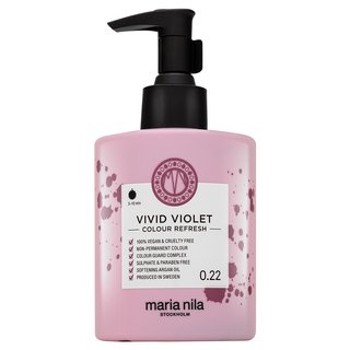 Maria Nila Colour Refresh Vivid Violet jemná vyživujúca maska bez permanentných farebných pigmentov výdrž 4 – 10 umytí 0.22 300 ml
