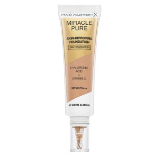 Max Factor Miracle Pure Skin 45 Warm Almond Dlhotrvajúci Make-up S Hydratačným účinkom 30 Ml