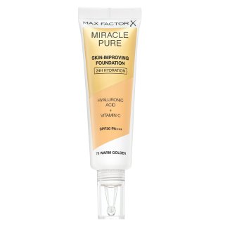 Max Factor Miracle Pure Skin dlhotrvajúci make-up SPF 30 odtieň 76 Warm Golden 30 ml