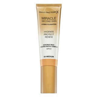 Max Factor Miracle Second Skin hydratačný krémový make-up SPF 20 odtieň 05 Medium 30 ml kúpite na Brasty.sk