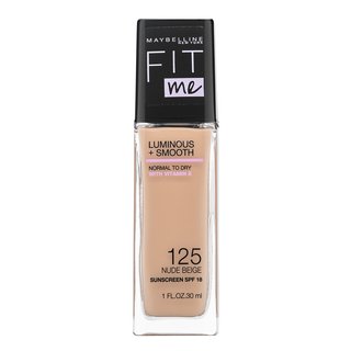 MAYBELLINE NEW YORK Fit Me! tekutý make-up pre rozjasnenie a vyhladenie pleti odtieň 125 Nude Beige 30 ml