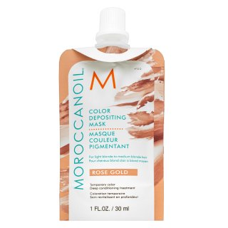 Moroccanoil Color Depositing jemná vyživujúca maska bez permanentných farebných pigmentov Rose Gold 30 ml