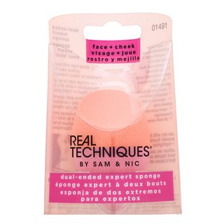 Real Techniques Dual Ended Expert Sponge hubka na make-up 2v1