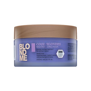 Schwarzkopf Professional Blondme Cool Blondes vyživujúca maska neutralizujúci žlté tóny 200 ml