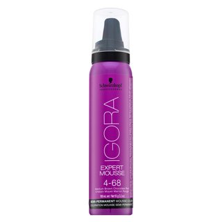 Schwarzkopf Professional IGORA Expert Mousse farbiaca pena na vlasy odtieň 4-68 Medium Brown Chocolate Red 100 ml