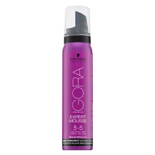 Schwarzkopf Professional IGORA Expert Mousse farbiaca pena na vlasy odtieň 5-5 Light Brown Gold 100 ml