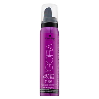 Schwarzkopf Professional IGORA Expert Mousse farbiaca pena na vlasy odtieň 7-65 Medium Blonde Chocolate Gold 100 ml