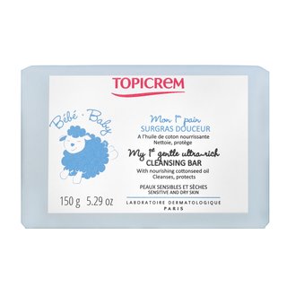 Topicrem BABY My 1st Gentle Ultra-Rich Cleansing Bar jemné čistiace mydlo pre bábätká a deti 150 g