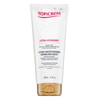 Topicrem UH BODY Ultra-Moisturizing Sparkling Body intenzívne hydratačné telové mlieko s trblietkami 200 ml kúpite na Brasty.sk
