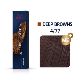 Wella Professionals Koleston Perfect Me+ Deep Browns Profesionálna Permanentná Farba Na Vlasy 4/77 60 Ml